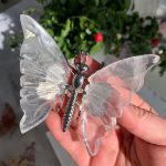 Crystal Butterfly With Metal Shelf Free Shipping