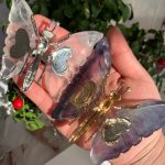 Crystal Butterfly With Metal Shelf Free Shipping