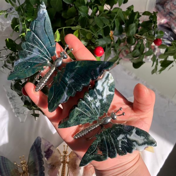 Crystal Butterfly With Metal Shelf Free Shipping