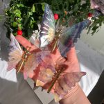 Crystal Butterfly With Metal Shelf Free Shipping