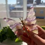 Crystal Butterfly With Metal Shelf Free Shipping