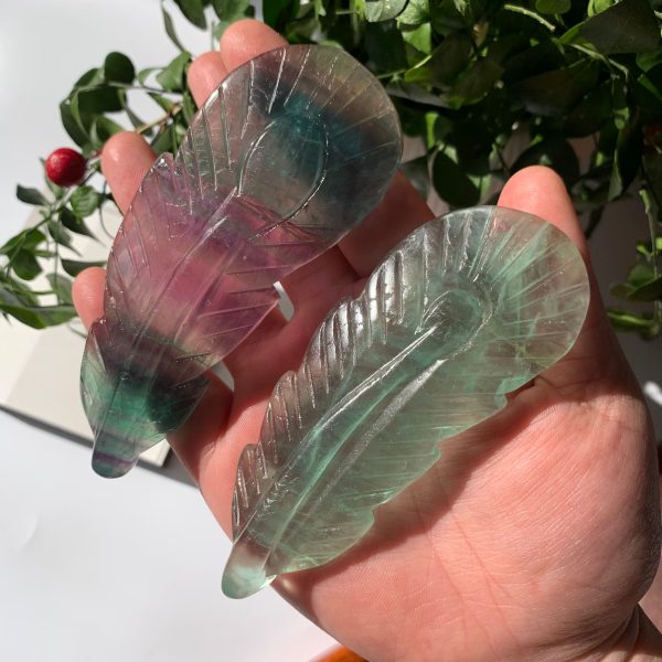 Crystal Feather Carving Free Shipping