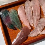 Crystal Feather Carving Free Shipping