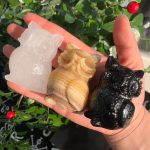 Crystal Owl Figure 60mm Animal Statue Free Shipping