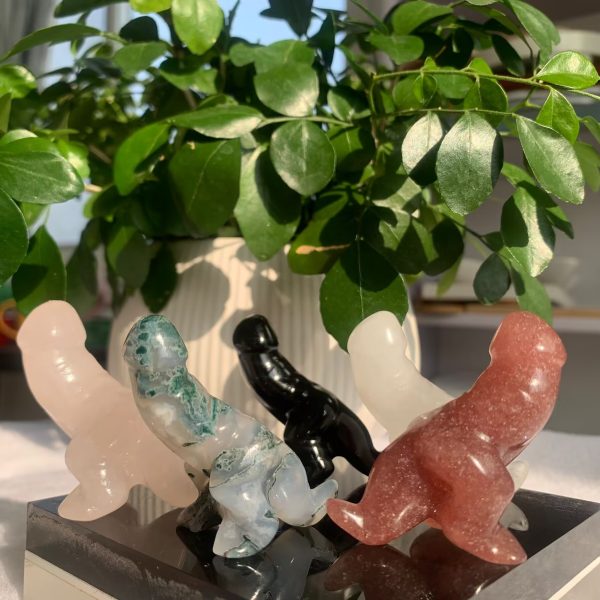 Crystal Penisaurus Carving 50mm Dinosaur Penis Free Shipping