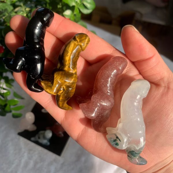 Crystal Penisaurus Carving 50mm Dinosaur Penis Free Shipping