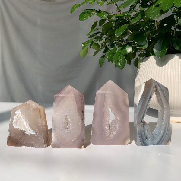 Druzy Agate Tower Druzy Geode Point Tower Free Shipping