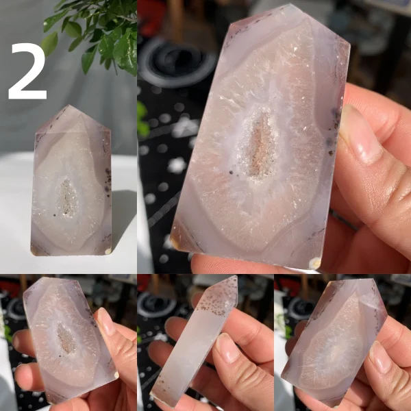 Druzy Agate Tower Druzy Geode Point Tower Free Shipping