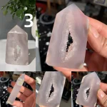 Druzy Agate Tower Druzy Geode Point Tower Free Shipping