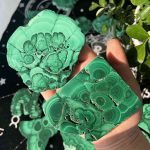 Polished Malachite Slab Crystal Slice Free Shipping