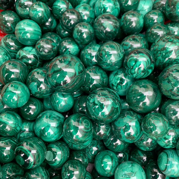 Small Malachite Sphere Ball Free Shipping