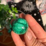 Small Malachite Sphere Ball Free Shipping