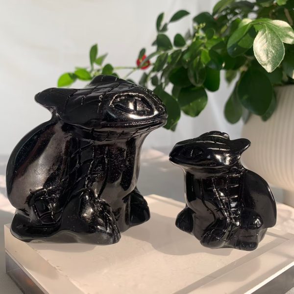 Obsidian Toothless Statue 70mm 50mm Toothless Crystal Wholesale Free Shipping