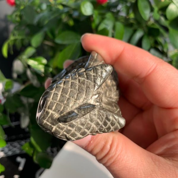 Pyrite Toothless Statue Crystal The Dragon Gift Free Shipping
