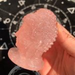 Rose Quartz Buddha Carving 75mm Free Shipping