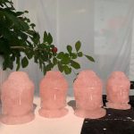 Rose Quartz Buddha Carving 75mm Free Shipping