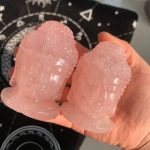 Rose Quartz Buddha Carving 75mm Free Shipping