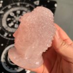 Rose Quartz Buddha Carving 75mm Free Shipping