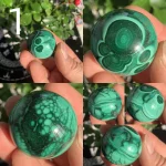 Small Malachite Sphere Ball Free Shipping