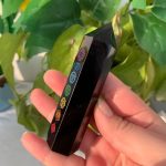 Engraved Chakra Obsidian Tower Crystal Point Wholesale