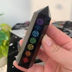 Engraved Chakra Obsidian Tower Crystal Point Wholesale