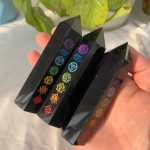 Engraved Chakra Obsidian Tower Crystal Point Wholesale