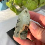 Prehnite Tower With Black Tourmaline Free Shipping