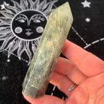 Prehnite Tower With Black Tourmaline Free Shipping
