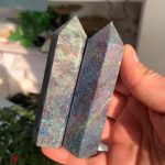 Ruby In Kyanite Point Tower UV Reactive Free Shipping