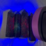 Ruby In Kyanite Point Tower UV Reactive Free Shipping