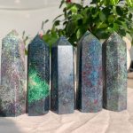 Ruby In Kyanite Point Tower UV Reactive Free Shipping