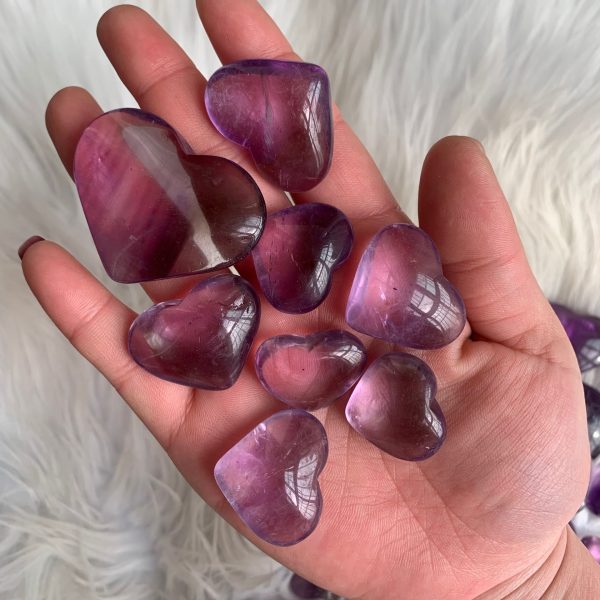 Amethyst Heart Carving Free Shipping