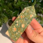 Green Rainforest Jasper Tower 4 Sides Point Free Shipping