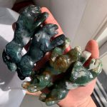 Crystal Leopard Carving Moss Agate Yooperlite UV Reactive Free Shipping