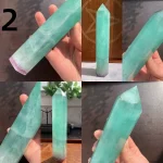 Light Green Fluorite Tower Big Crystal Point Free Shipping