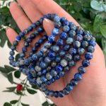 Lapis Lazuil Bracelet Round Beads Free Shipping