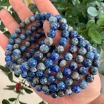 Lapis Lazuil Bracelet Round Beads Free Shipping