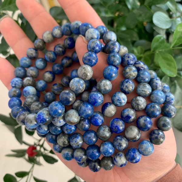 Lapis Lazuil Bracelet Round Beads Free Shipping
