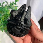 Obsidian Falcon Ship Carving 80mm Star Wars Free Shipping