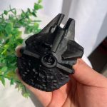 Obsidian Falcon Ship Carving 80mm Star Wars Free Shipping