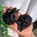 Obsidian Falcon Ship Carving 80mm Star Wars Free Shipping