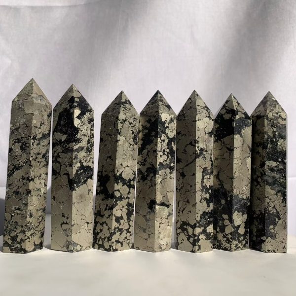 Pyrite Tower Crystal Point Free Shipping