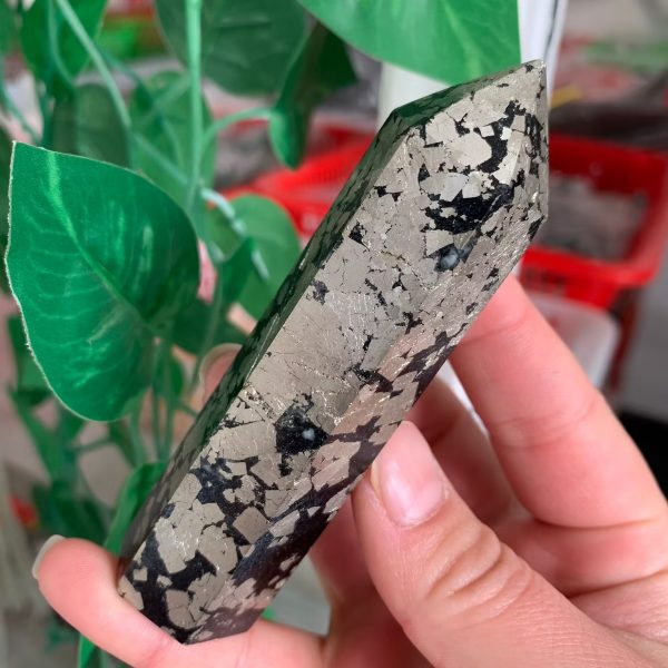 Pyrite Tower Crystal Point Free Shipping