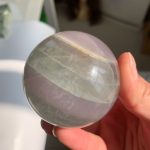 Yttrium Fluorite Sphere Lavender Fluorite Ball Free Shipping