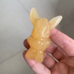 Orange Calcite Eevee Crystal Pokemon Carving 58mm Free Shipping