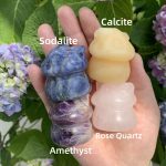 Crystal Mushroom House Carving Mushroom Crystal 40mm Free Shipping