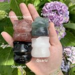 Crystal Mushroom House Carving Mushroom Crystal 40mm Free Shipping