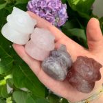 Crystal Mushroom House Carving Mushroom Crystal 40mm Free Shipping