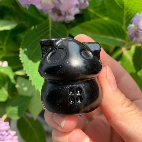 Crystal Mushroom House Carving Mushroom Crystal 40mm Free Shipping