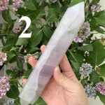Big Yttrium Fluorite Tower Lavender Fluorite Point Free Shipping